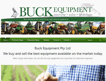 Tablet Screenshot of buckequipment.com.au